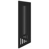 vidaXL 3-tlg. Hundetor Faltbar Schwarz 150 cm Pappelholz