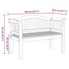 vidaXL Bank Braun 120 x 53,5 x 85 cm Massivholz Teak