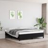 vidaXL Bettgestell ohne Matratze Schwarz 180x200 cm Stoff