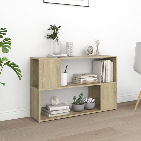 vidaXL B&uuml;cherregal Sonoma-Eiche 100x24x63 cm Holzwerkstoff