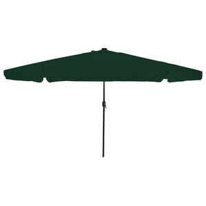 vidaXL Garten-Sonnenschirm Gr&uuml;n 395 x 395 x 245 cm Polyester