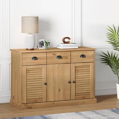 vidaXL Sideboard mit Schubladen VIGO 113x40x75 cm Massivholz Kiefer