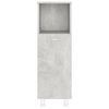 vidaXL Badezimmerschrank Betongrau 30x30x95 cm Holzwerkstoff
