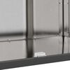 vidaXL K&uuml;chenaufbewahrung mit Regal Silber 60 x 50 x 92 cm Stahl