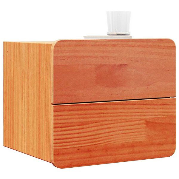 vidaXL Nachttisch Wachsbraun 39 x 34 x 33 cm Massivholz Kiefer