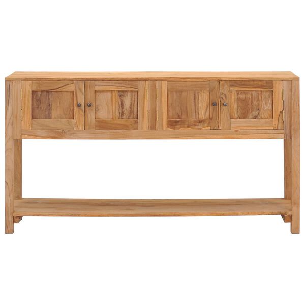 vidaXL Sideboard 140x30x75 cm Massivholz Teak