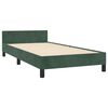 vidaXL Bettgestell ohne Matratze Dunkelgr&uuml;n 100x200 cm Samt