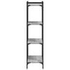 vidaXL B&uuml;cherregal 4 B&ouml;den Grau Sonoma 60x30x120 cm Holzwerkstoff