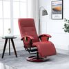 vidaXL Massagesessel Weinrot Kunstleder
