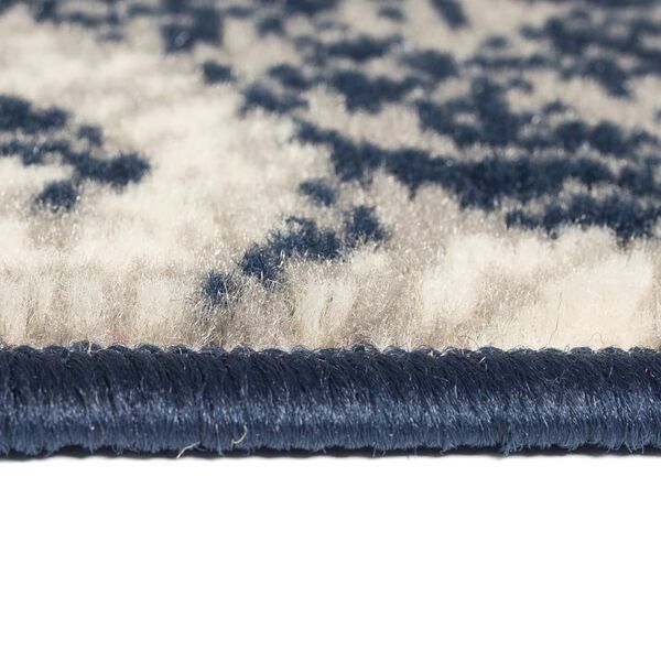 vidaXL Teppich Modern Barock-Ornamente Vintage 140 x 200 cm Beige/Blau