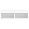 vidaXL TV-Schrank mit LED-Leuchten Wei&szlig; 100x30x30 cm
