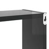 vidaXL W&uuml;rfelregale 6 Stk. Hochglanz-Grau 80x15x26,5 cm Holzwerkstoff
