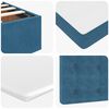 vidaXL Ottoman-Bett mit Matratzen Dunkelblau 120x190 cm Samt