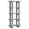 vidaXL B&uuml;cherregal/Raumteiler Grau Sonoma 80x30x160 cm Holzwerkstoff