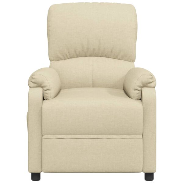 vidaXL Relaxsessel Creme Stoff