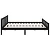 vidaXL Massivholzbett Schwarz 160x200 cm