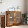 vidaXL B&uuml;cherschrank Altholz-Optik 82,5x30,5x80 cm Holzwerkstoff
