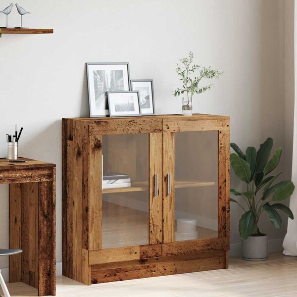 vidaXL B&uuml;cherschrank Altholz-Optik 82,5x30,5x80 cm Holzwerkstoff