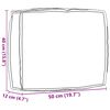 vidaXL Kissen Weinrot 50 x 40 x 12 cm Oxford-Stoff