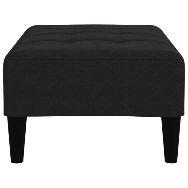 vidaXL Hocker Schwarz Mikrofasergewebe