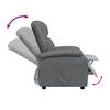 vidaXL Relaxsessel Anthrazit Kunstleder