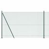 vidaXL Zaunpfosten Gr&uuml;n 25 x 1,6 m (12 x 12 mm Netz) Stahl und PVC