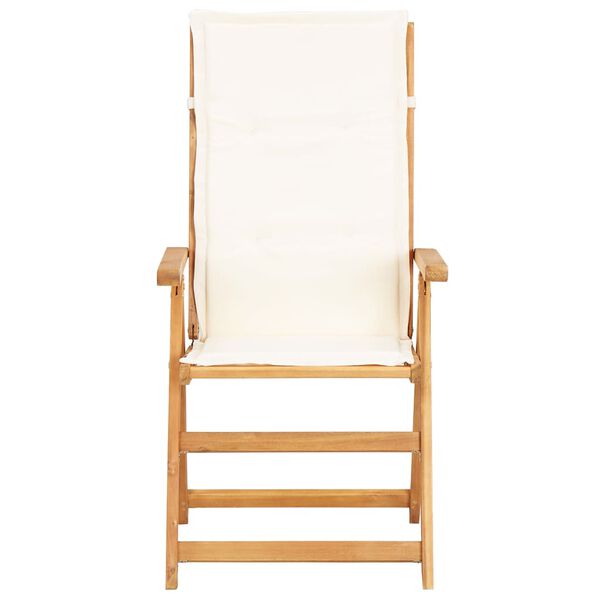 vidaXL Verstellbare Gartenst&uuml;hle 2 Stk. Braun Massivholz Akazie