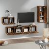 vidaXL 4-tlg. TV-Schrank-Set R&auml;uchereiche Holzwerkstoff