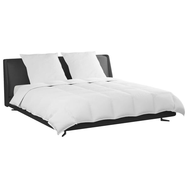 vidaXL Bettdecken Set mit Kissen 3 pcs Weiß Daunenfeder