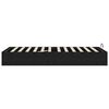 vidaXL Ottoman Bettgestell Schwarz Eichen-Optik 193 x 120 x 25 cm