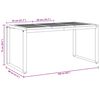 vidaXL Garten Essgruppe 5 pcs Grau Massivholz Akazie