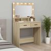 vidaXL Schminktisch Sonoma-Eiche 79 x 41 x 135 cm Holzwerkstoff