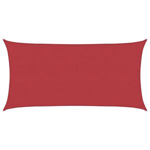 vidaXL Sonnensegel 160 g/m&sup2; Rot 4x7 m HDPE