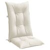 vidaXL Hochlehner-Auflagen 6 Stk. Melange Creme 120x50x7 cm Stoff
