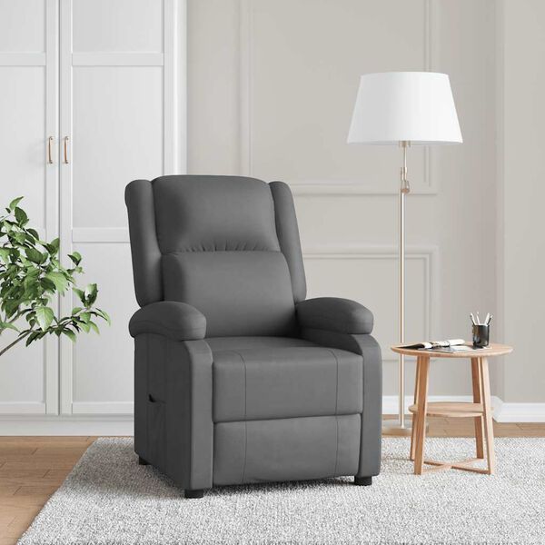 vidaXL Relaxsessel Anthrazit Kunstleder