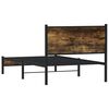 vidaXL Metallbett ohne Matratze R&auml;uchereiche 107x203 cm