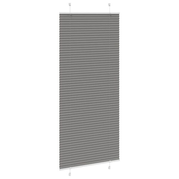 vidaXL Plissee Anthrazit 100x200 cm Stoffbreite 99,4 cm Polyester