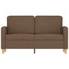 vidaXL 2-Sitzer-Sofa Braun 120 cm Stoff