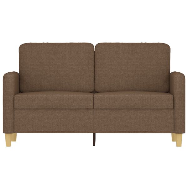 vidaXL 2-Sitzer-Sofa Braun 120 cm Stoff