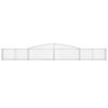 vidaXL Gabionen mit Hochbogen 5 Stk. 400x30x40/60 cm Verzinktes Eisen