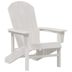 vidaXL Adirondack-Stuhl Wei&szlig; HDPE