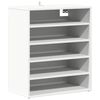 vidaXL Schuhschrank Wei&szlig; 60x35x70 cm Holzwerkstoff