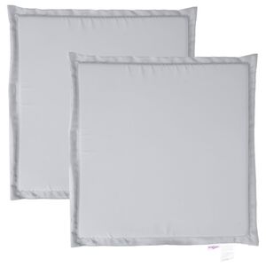 vidaXL Garten-Sitzkissen 2 Stk. Hellgrau 45x45x2 cm Quadratisch