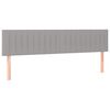 vidaXL Boxspringbett mit Matratze Hellgrau 120x190 cm Stoff