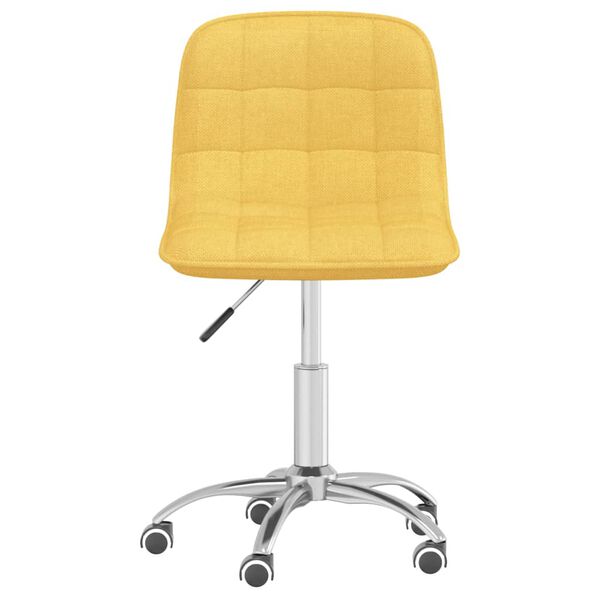 vidaXL B&uuml;rostuhl Drehbar Senfgelb Stoff