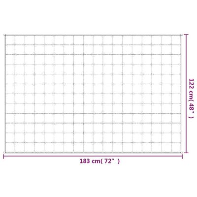 vidaXL Gewichtsdecke Grau 122x183 cm 5 kg Stoff