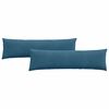 vidaXL Sofakissen 2 St&uuml;ck Blau 145 x 40 cm Cordstoff