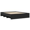 vidaXL Bettgestell ohne Matratze Schwarz 160x200 cm Holzwerkstoff