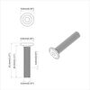 vidaXL Schraube 12 pcs Silber 5 x 30 mm Eisen