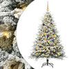 vidaXL K&uuml;nstlicher vorbeleuchteter Weihnachtsbaum mit Kugelset Gr&uuml;n